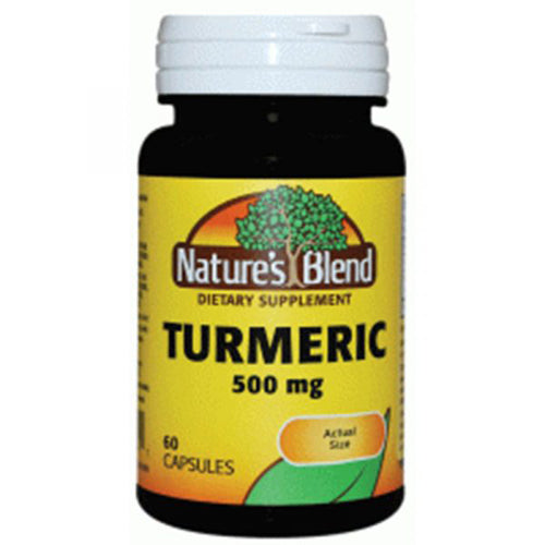 Nature's Blend Turmeric with Black Pepper – 500 mg (60 Capsules)