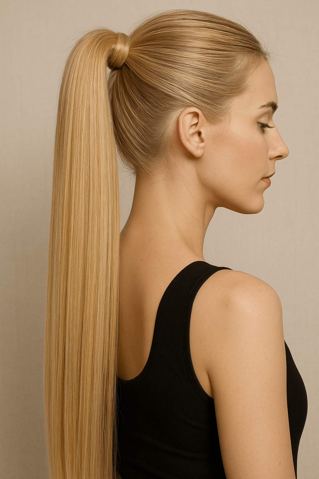 VIP Ponytail Silky 24" (100 Grams) 100% Human Hair Extension - Choose Color