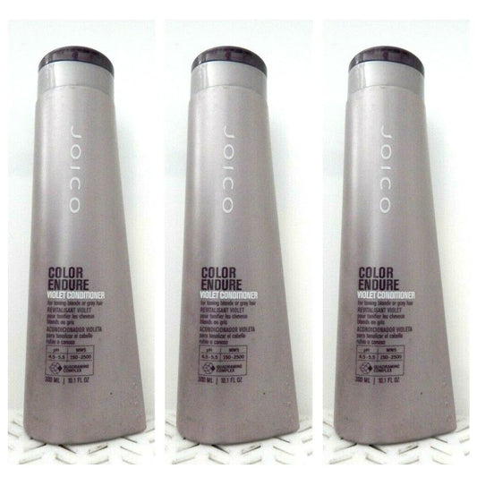 3 Joico COLOR ENDURE VIOLET CONDITIONER Tones Blonde Hair 10.1 Oz Each (958)