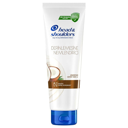 Head & Shoulders Coconut Oil Deep Moisturizing Hair Conditioner: Anti-Dandruff & Frizz Control, Hydrates Dry Scalp, Lasting Coconut Scent