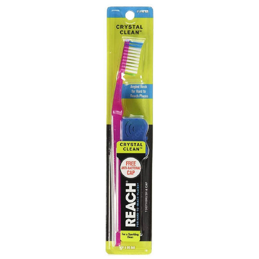 Reach Crystal Clean Toothbrush - Firm Bristles, Contoured Handle (1 Count)