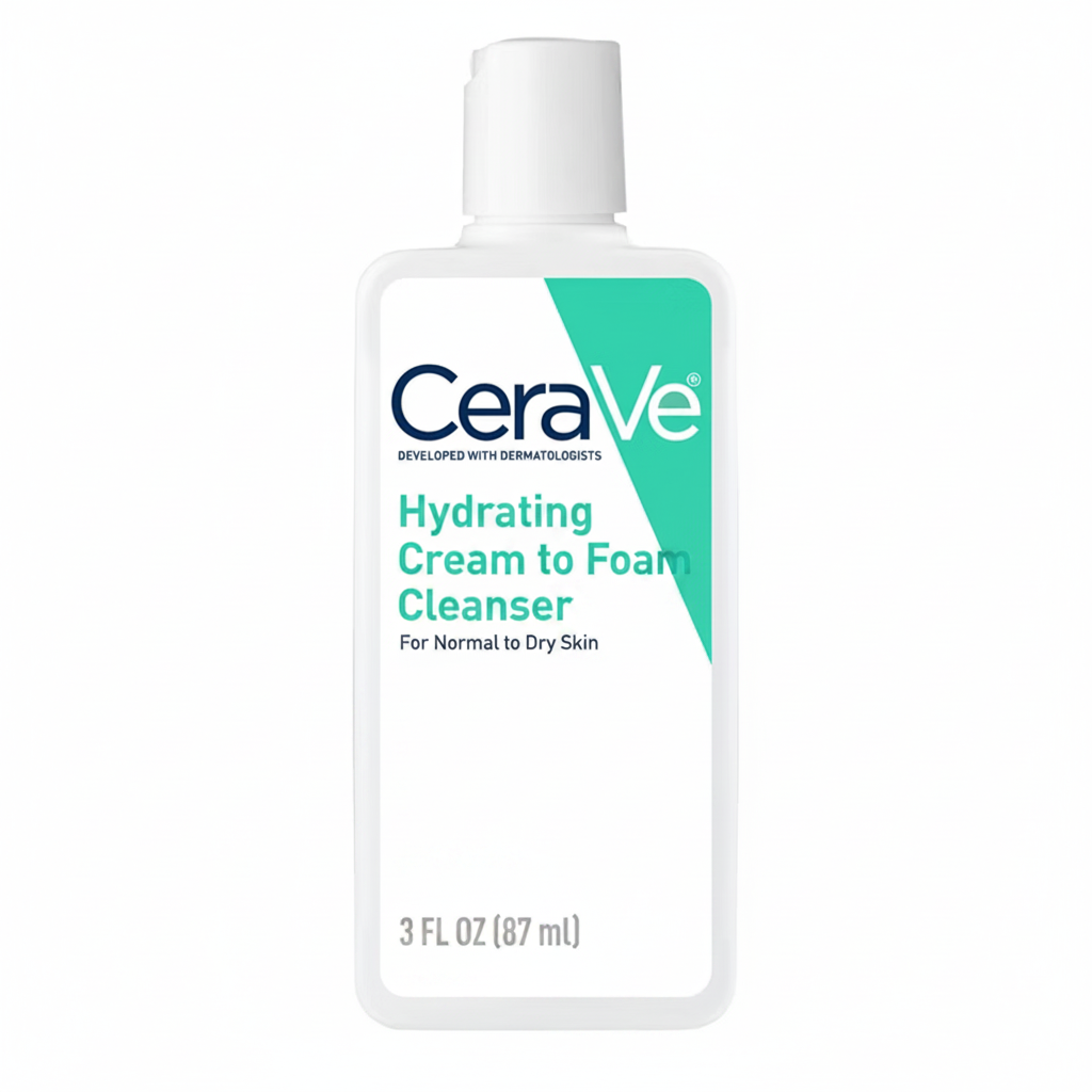 CERAVE HYDRATING CREAM TO FOAM CLEANSER FOR NORMAL TO DRY SKIN 3 FL OZ