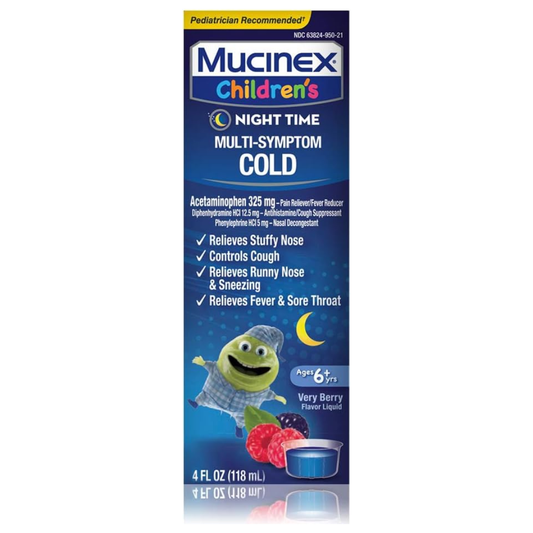 Mucinex Children’s Night Time Multi-Symptom Liquid (4oz)