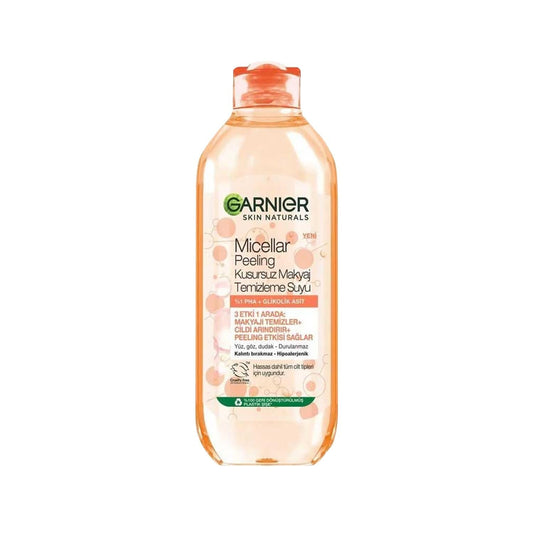 Garnier Micellar Cleansing Water with Peeling Properties for Gentle Makeup Removal - 400ml, Effective Skincare Solution