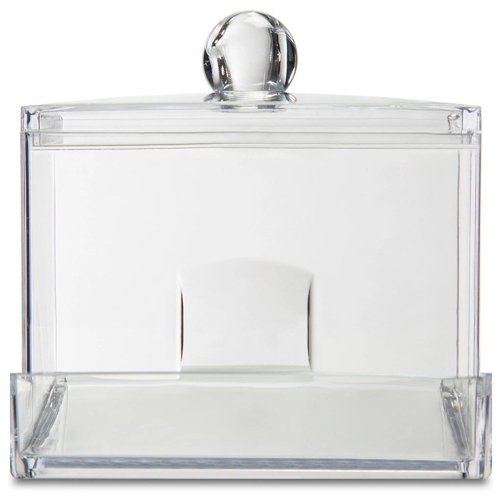 Eklips Cotton Swab Organizer Clear Acrylic Case