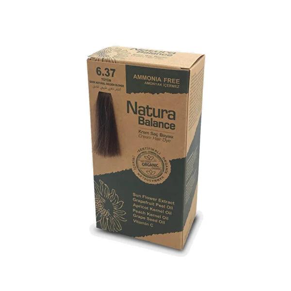 Natura Balance Ammonia-Free Hair Dye - TŸtŸn 6.37, Cream Hair Color for Gentle Coloring Experience