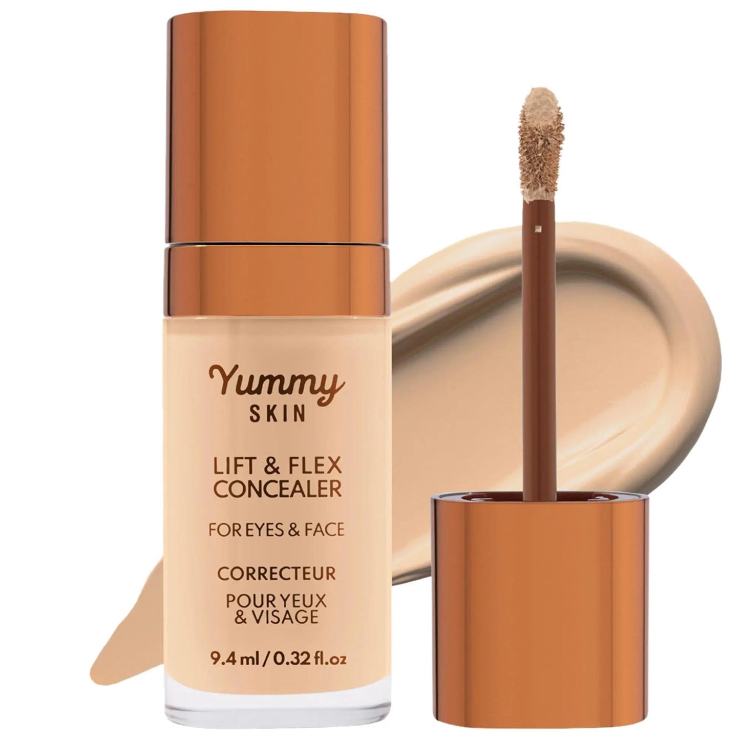 Yummy Skin Hydrating Concealer With Hyaluronic Acid & Caffeine - Vegan, Gluten-Free, Cruelty-Free