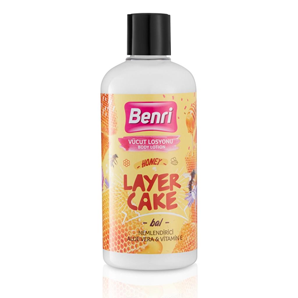 Benri Honey Layer Cake Body Lotion for Sweet Hydration 500 ml