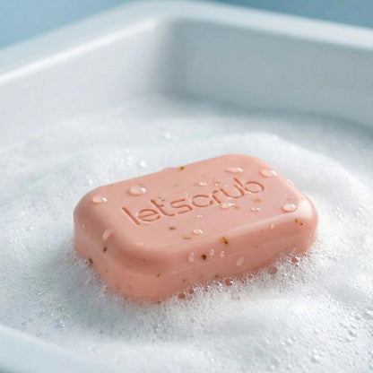Let'scrub Olive Oil & Rose Oil Soap for Hydrated Skin 100g