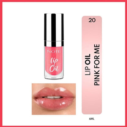 Note Cosme Lip Oil 20 Pink For Me Hydrating Gloss 6ml