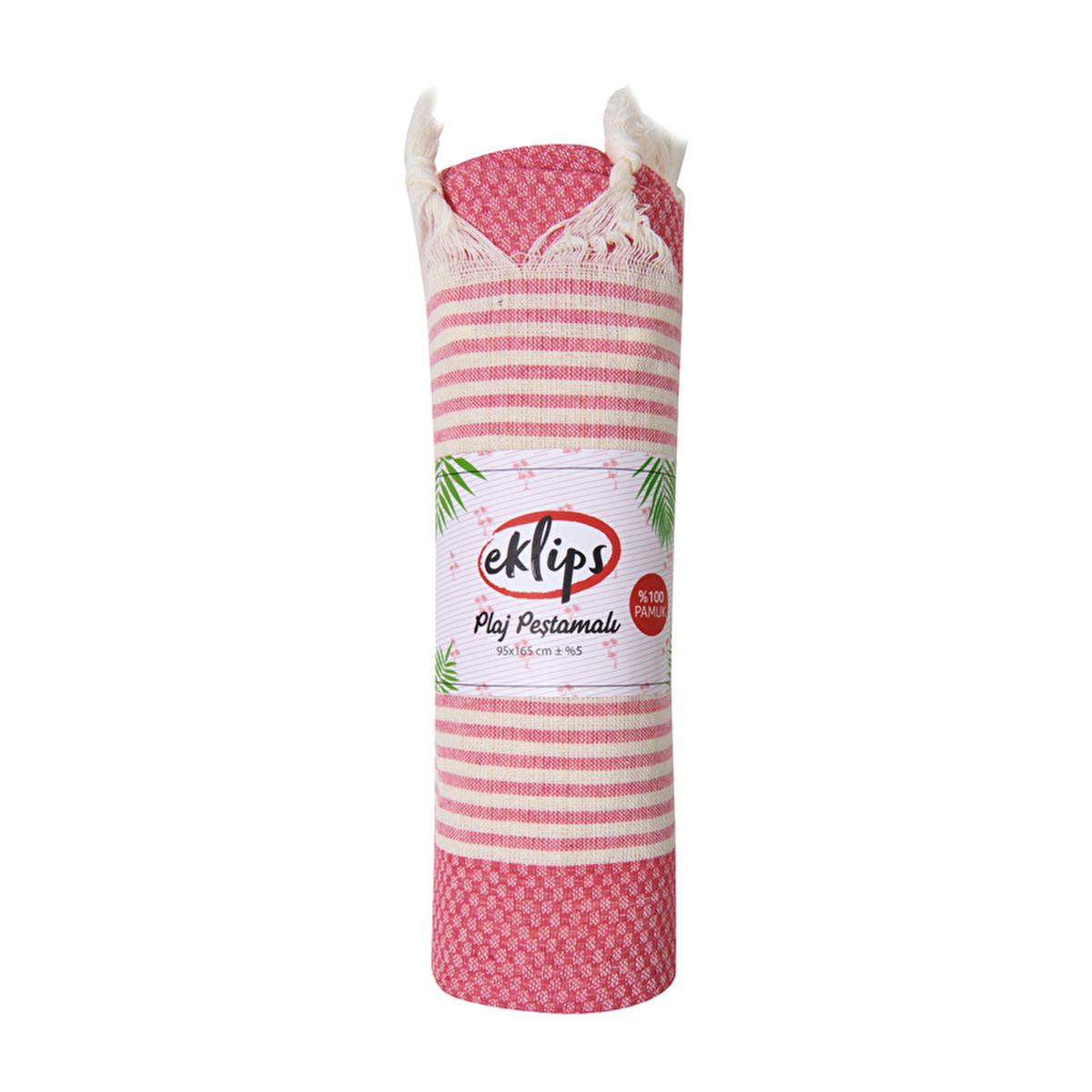 Eklips Pe_tamal: Lightweight Turkish Towel - Soft Honeycomb Pink Beach & Spa Towel | Travel-Friendly & Absorbent