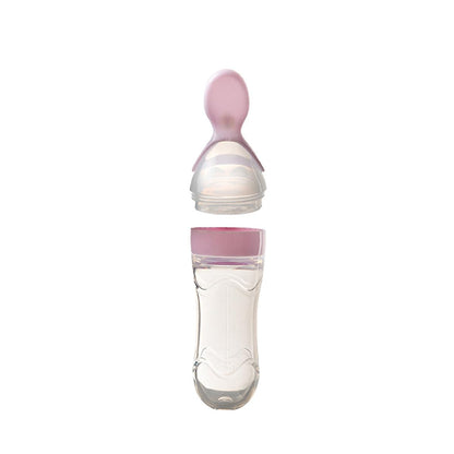 Babyjem Baby Squeeze Spoon - BPA-Free, One-Handed Feeding, Silicone Baby Feeding Utensils, Baby Feeding Accessories, Baby Feeding Spoon