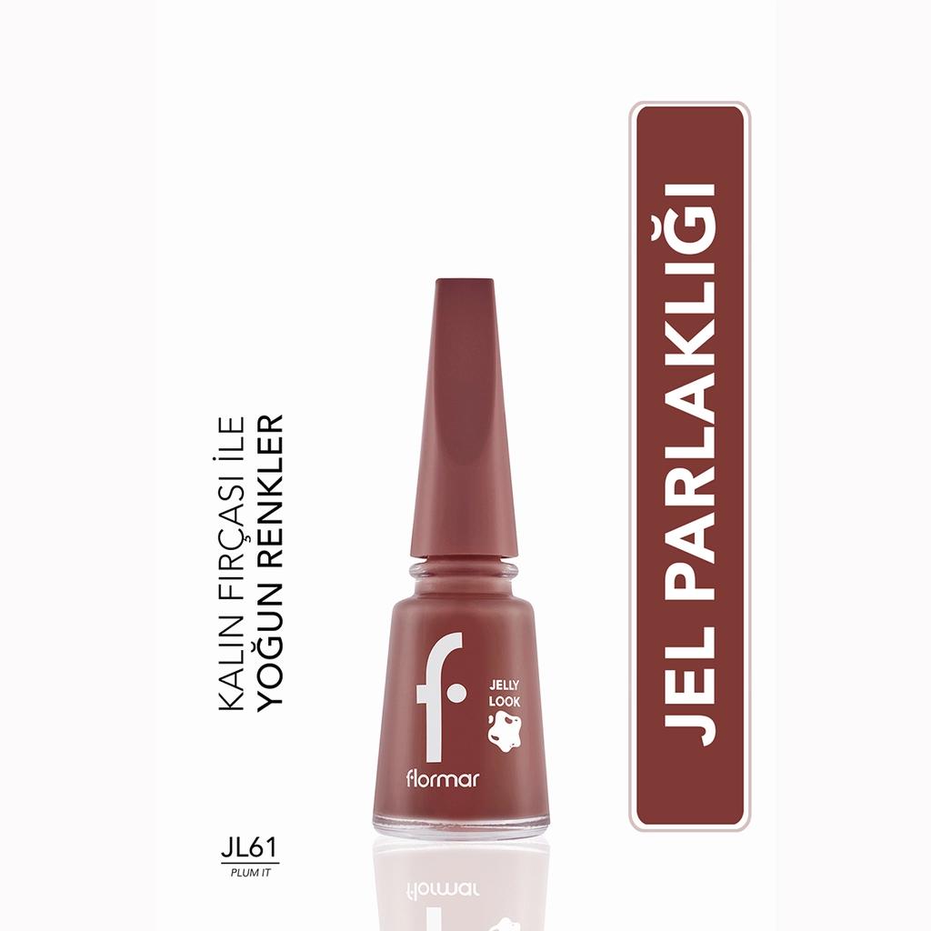 Flormar Jelly Look Nail Polish JL61 Plum It Up 11ml