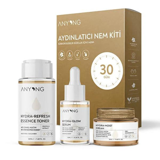 Anyong Hydra Glow Kit - Natural Skincare Set for Hydration and Brightening