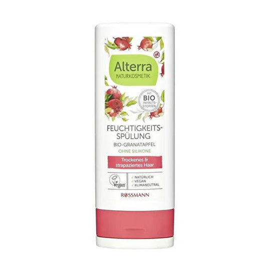 Alterra Moisturizing Hair Cream with Aloe Vera and Pomegranate Seed Extract - Vegan, Climaneutral Certified - 6.76 fl oz