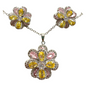 Floral & Gemstone Necklace and Earrings Set – Multiple Styles