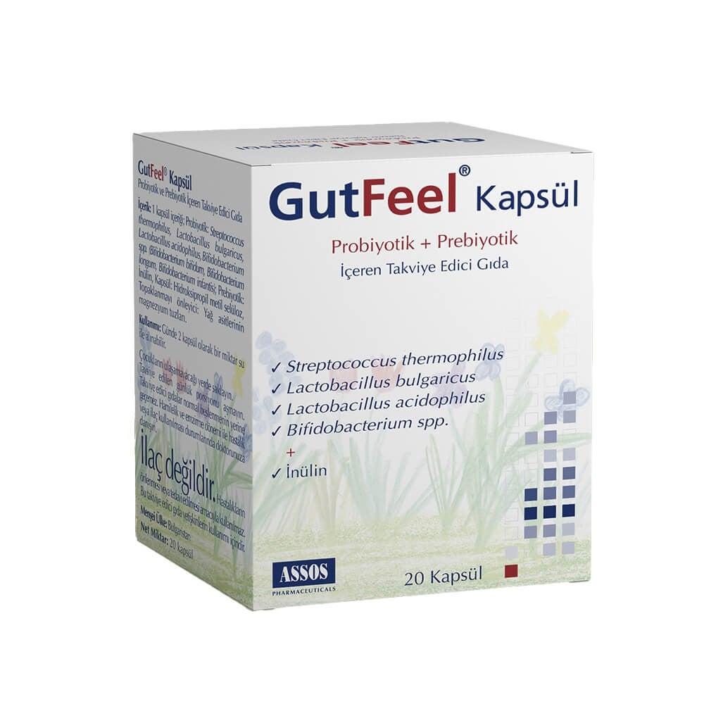 GutFeel Probiotic & Prebiotic Daily Supplement 20 Capsules