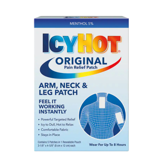 Icy Hot Original Medicated Pain Relief Patches Arm Neck & Leg (5ct)