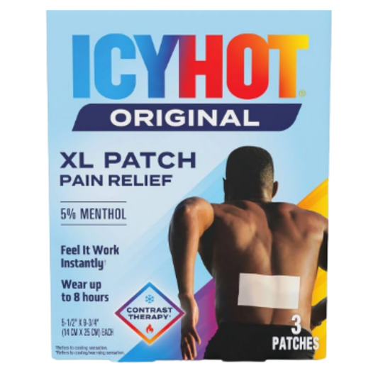 Icy Hot Original XL Pain Relief Patches 5% Menthol (3 ct)