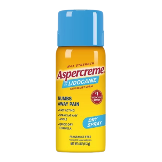 Aspercreme Lidocaine Pain Relief Dry Spray (4oz)