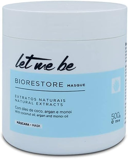 Let Me Be Protein Smoothing & Biorestore Mask. Frizz‑Free Shine Treatment Kit 16.9fl.oz  2 x 500ml
