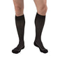 GNP Unisex Knee-High Compression Socks (15-20 mmHg), Black/Grey Argyle, Large