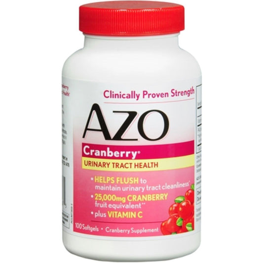 Azo Urinary Tract Health Cranberry Supplement Softgels - 100ct