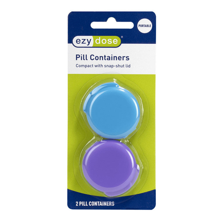 Ezy Dose Daily Round Portable Pill Containers