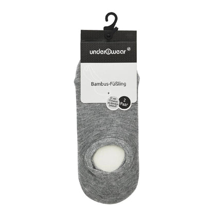 Underwear Bamboo Socks Breathable Grey Melange 2-Pack