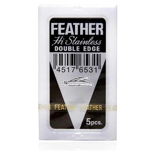 Feather Hi-Stainless Double Edge Razor Blades - 5pcs.