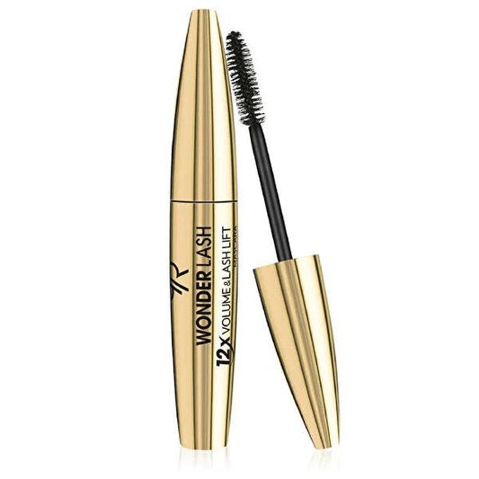 Golden Rose Maskara Wonder Lash Mascara - 12x Volume, Provitamin B5 Enriched, Intensely Black