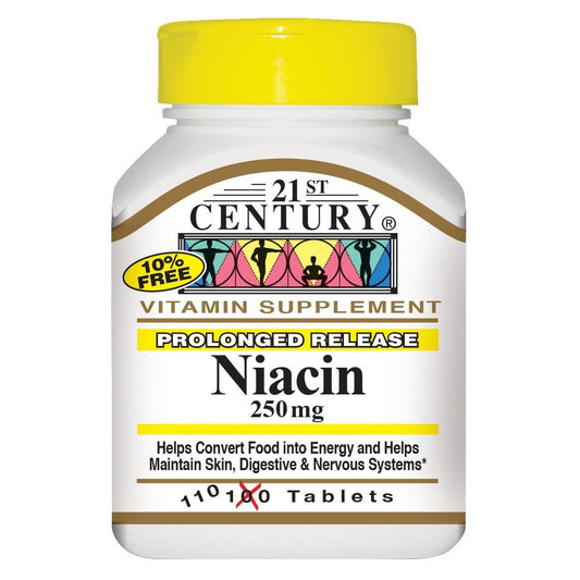 21st Century® Niacin – Prolonged Release –  250 Mg Tablets