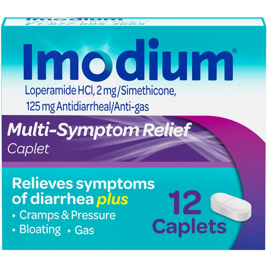 Imodium Caplets Multi - Symptom Relief 12 Ct