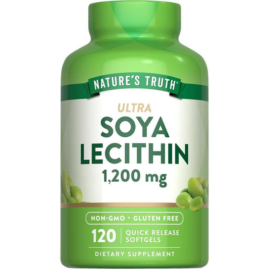 Nature's Truth Ultra Soya Lecithin, 1,200 Mg, 120 Quick Release Softgels