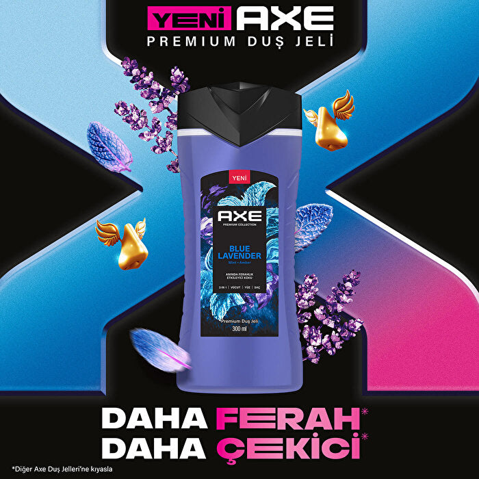Axe Premium Collection Blue Lavender Shower Gel 10oz - 3 in 1 | Men