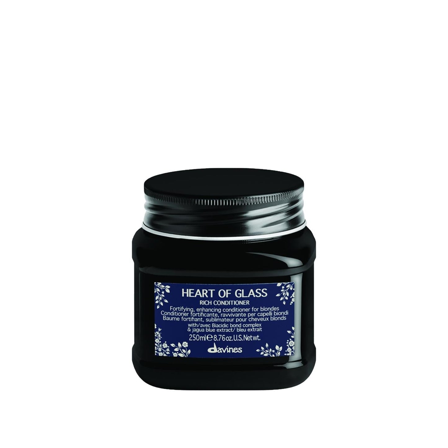 Davines Heart of Glass Rich Hair Cream 250ml - Nourishing Hair Care for Damaged Hair