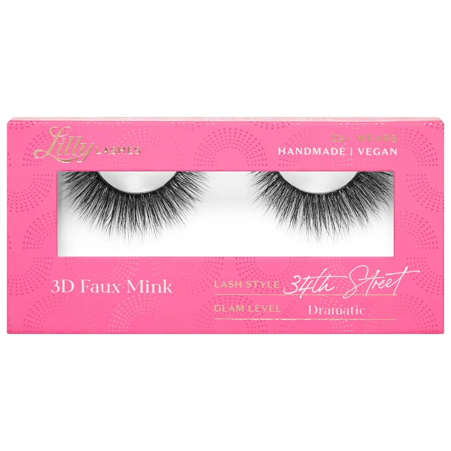 Lilly Lashes Faux 3D Lashes - Reusable, Waterproof, Cruelty-Free False Eyelashes for Dramatic Eye Looks
