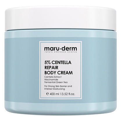 Maruderm Centella Body Moisturizer Cream for Sensitive Skin - 13.53 fl oz, Natural Ingredients, Soothing & Hydrating
