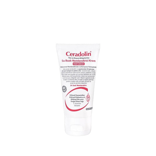 Ceradolin Water-Based Moisturizing Cream - Hydrating, Non-Greasy, Sensitive Skin Friendly