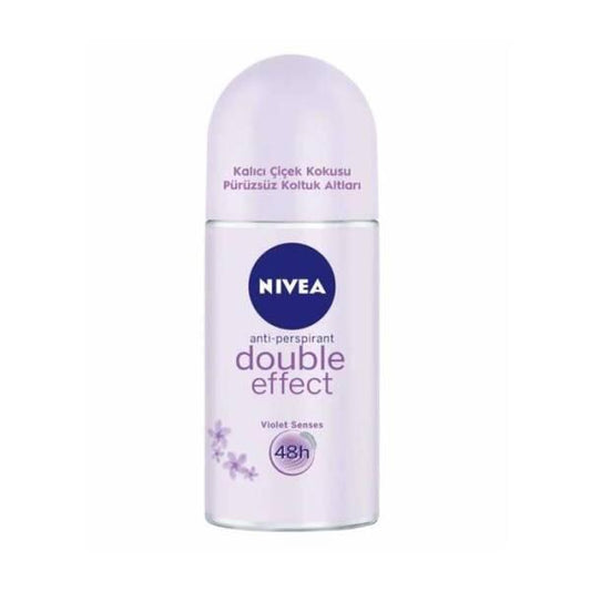 Nivea Double Effect Deodorant Roll-on - 50ml Antiperspirant & Deodorizing Benefits