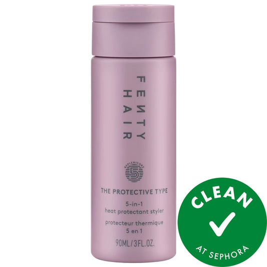 Fenty Beauty by Rihanna Mini 5-in-1 Heat Protectant Styling Cream for All Hair Types - Vegan, Gluten-free, Cruelty-free