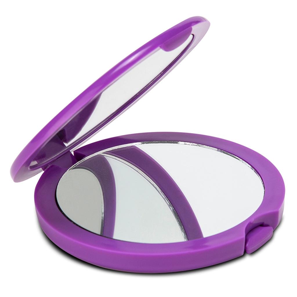 Eklips Purple Folding Pocket Mirror & Comb Set