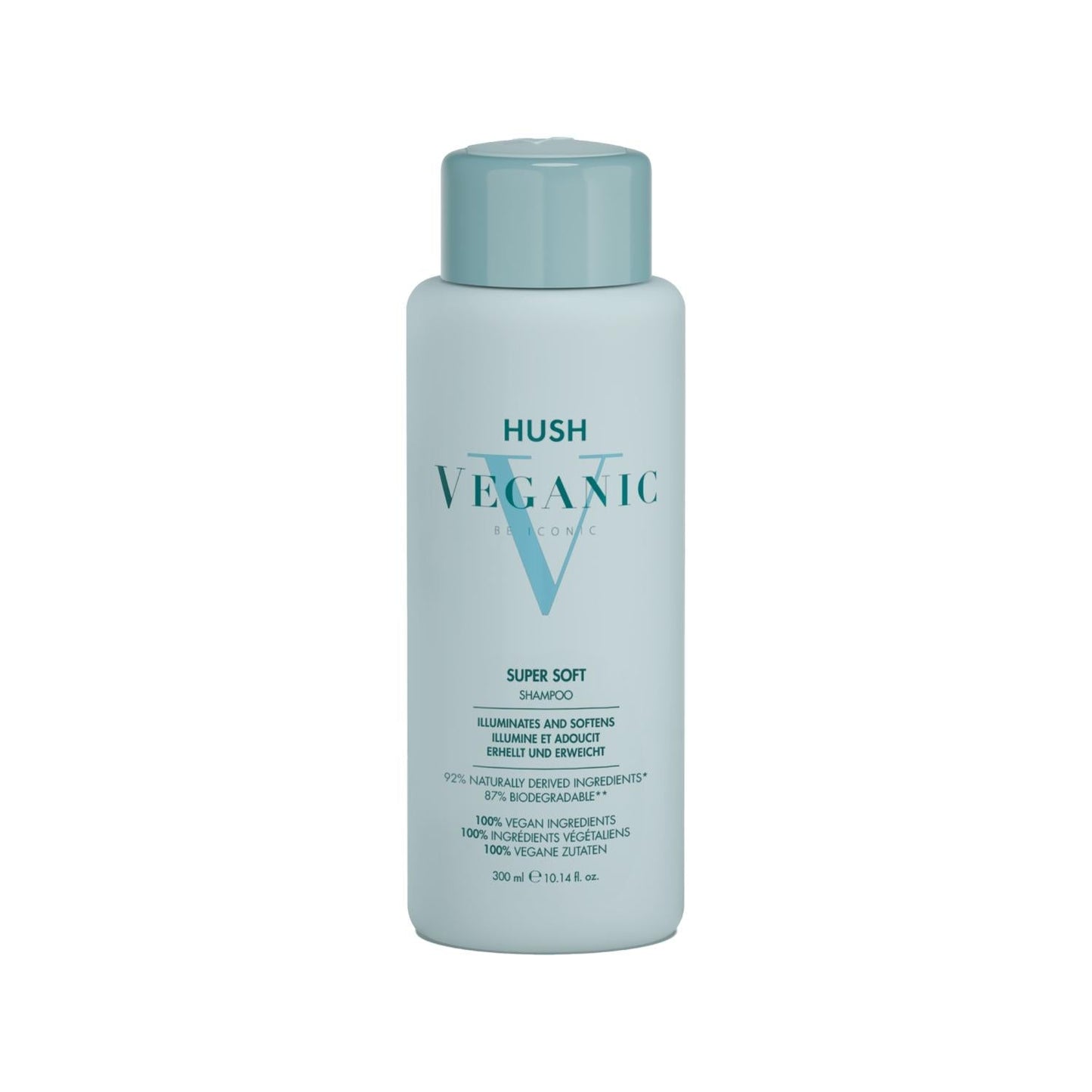 Hush Veganic Super Soft Shampoo for Shine & Softness 300ml