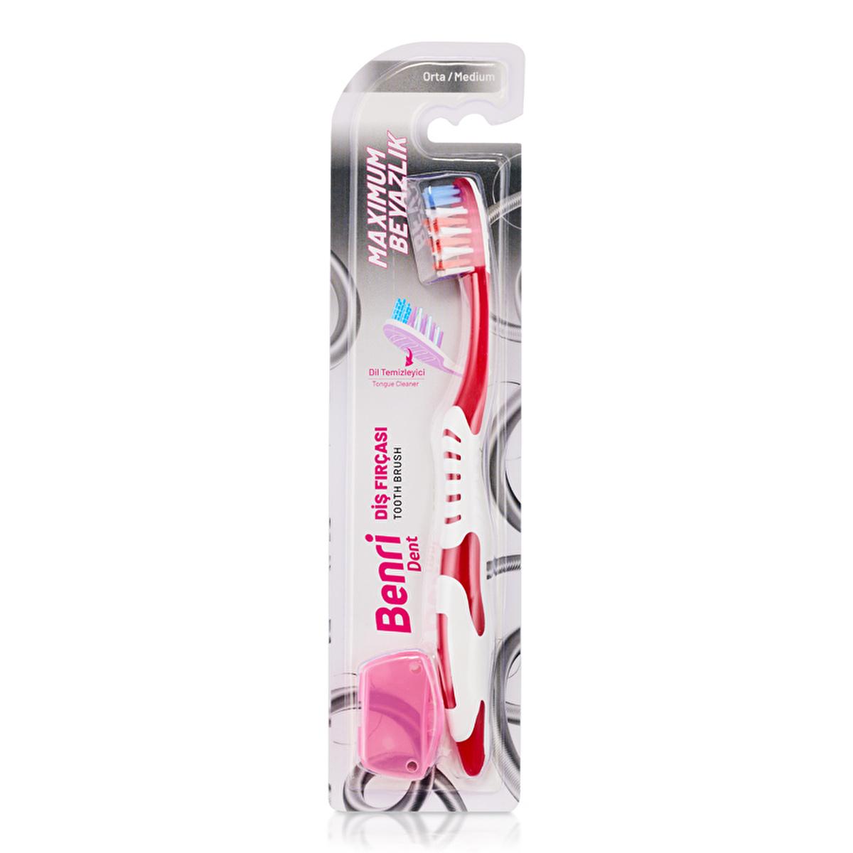 Benri Dent Toothbrush - Medium | White