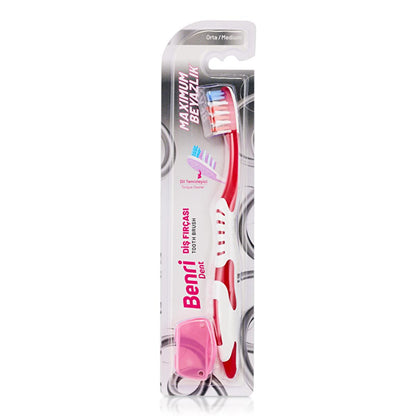 Benri Dent Toothbrush - Medium | White