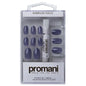 Promani Dark Blue Slate False Nail Kit 24 Pieces