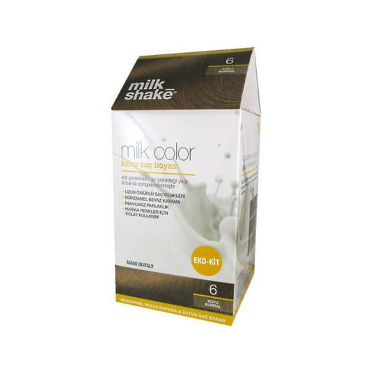 Milk Shake 6 Koyu Kumral Hair Dye - Easy Home Hair Color with Nourishing Ingredients