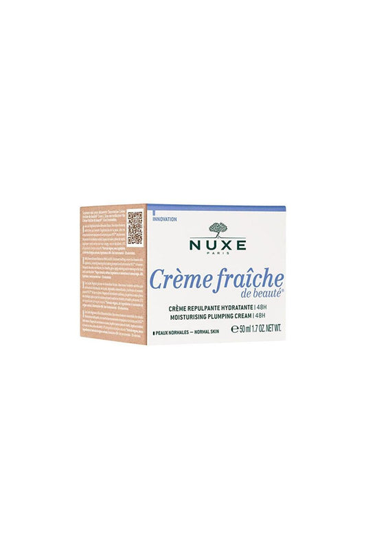 Nuxe Cr�me Fra”che: 48-Hour Hydrating Facial Moisturizer for Normal Skin | Botanical Plumping Cream with Sweet Almond Oil & Shea Butter