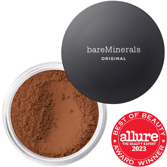 Bare Minerals Original Talc-Free Mineral Foundation SPF 15: Natural, Luminous Finish & Vegan Formula - Clean Beauty, Sheer-to-Full Coverage