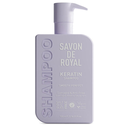 Savon De Royal Miracle Keratin Shampoo - Repair & Smooth Damaged Hair, Frizz Control, Silky Softness - 500ml